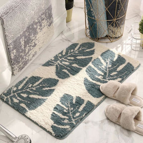 Leaves Print Anti-Slip Bathroom Rug