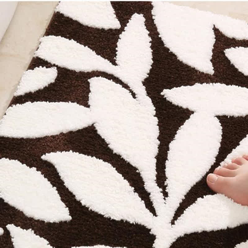 Leaf Pattern Soft Non-slip Bath Mat