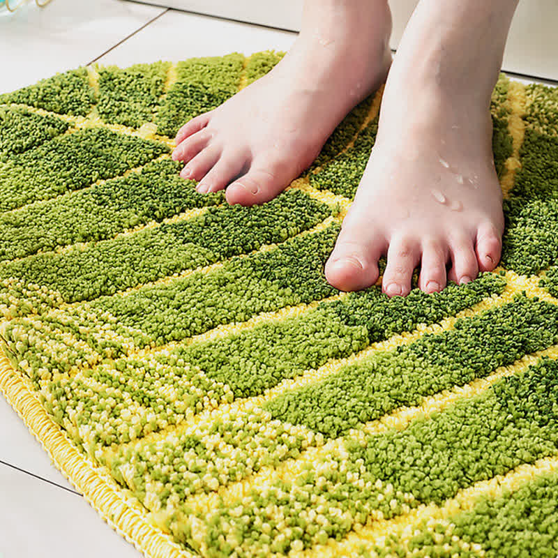 Green Banana Leaf Soft Door Rug