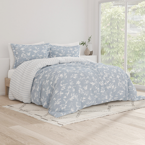 Country Home Pattern 3-Piece Reversible Duvet Cover Set