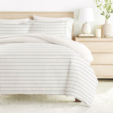 Harbor Stripe Reversible Pattern 3-Piece Duvet Cover Set