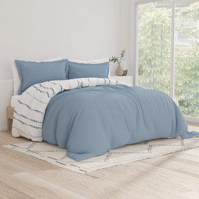 Urban Vibe Pattern 3-Piece Reversible Duvet Cover Set