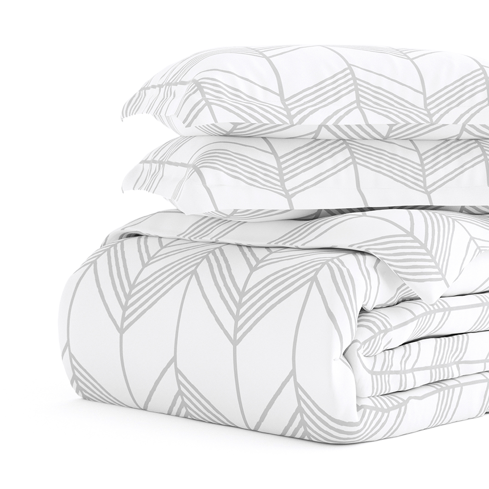 Alps Chevron Pattern 3-Piece Duvet Cover Set