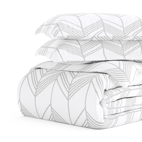 Alps Chevron Pattern 3-Piece Duvet Cover Set