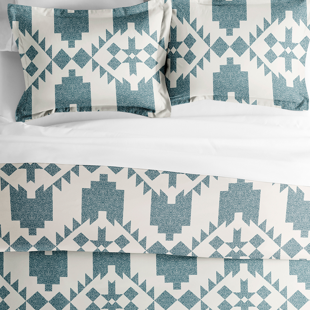 Adobe Diamond Pattern 3-Piece Duvet Cover Set