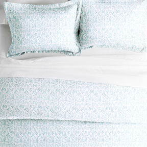 Burst of Vines Pattern 3-Piece Duvet Cover Set