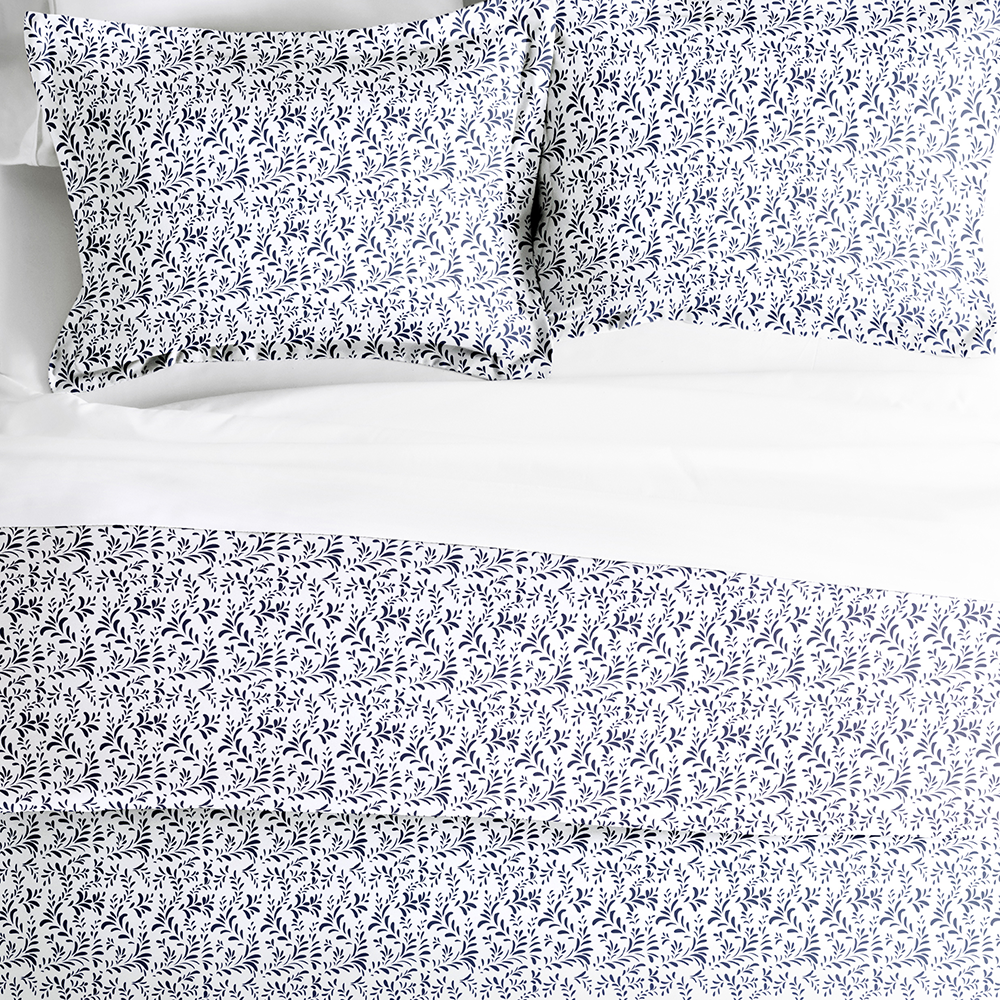 Burst of Vines Pattern 3-Piece Duvet Cover Set