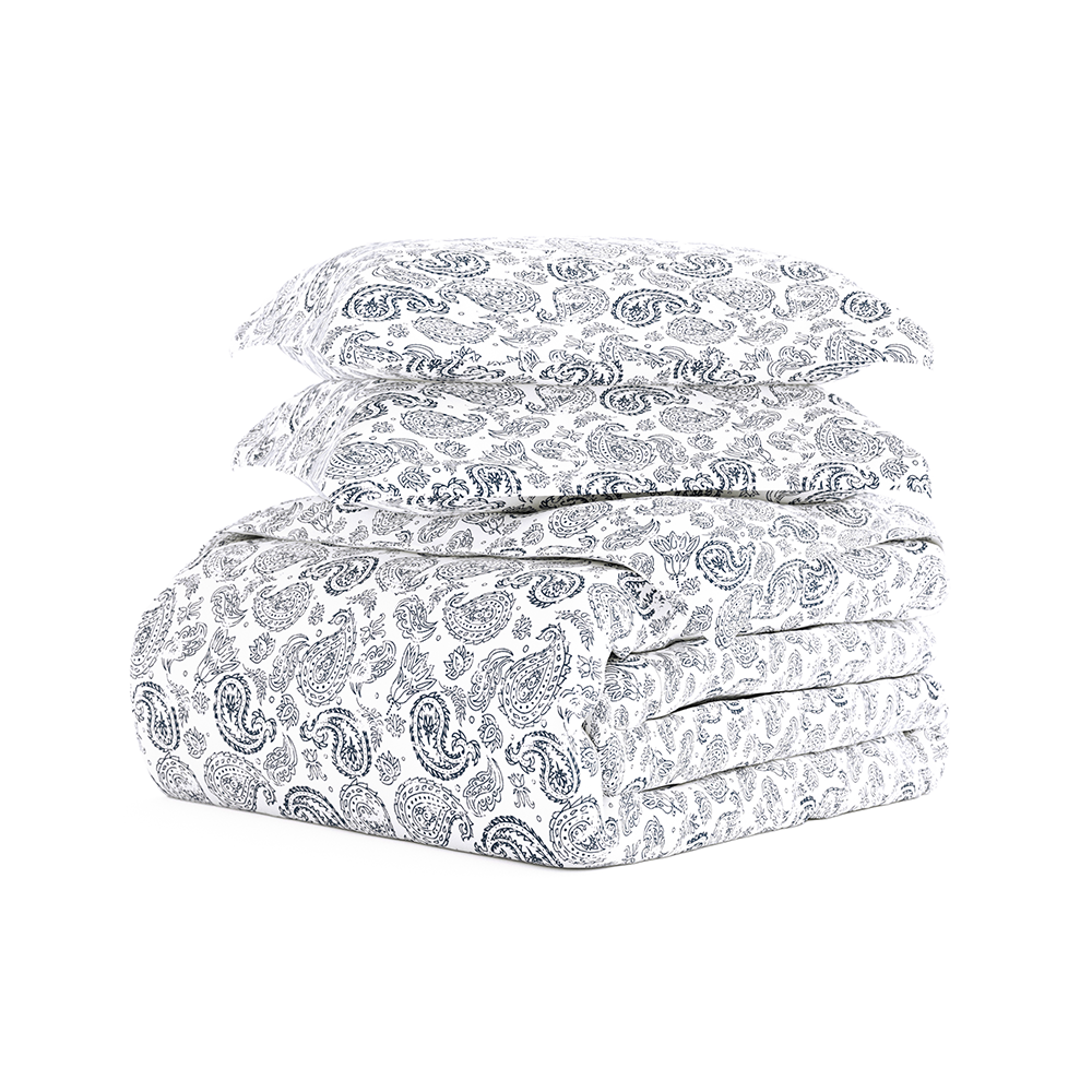 Coarse Paisley Pattern 3-Piece Duvet Cover Set