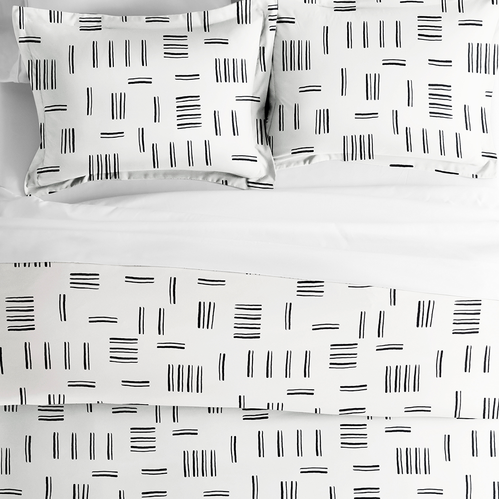 Geo Dash Pattern 3-Piece Duvet Cover Set