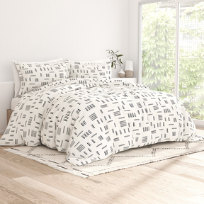 Geo Dash Pattern 3-Piece Duvet Cover Set