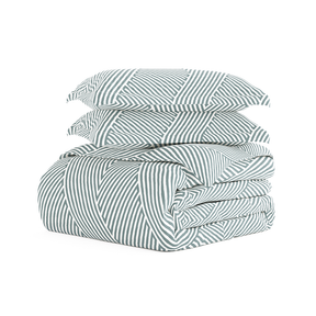 Modern Diagonal Pattern 3-Piece Duvet Cover Set