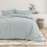 Modern Diagonal Pattern 3-Piece Duvet Cover Set