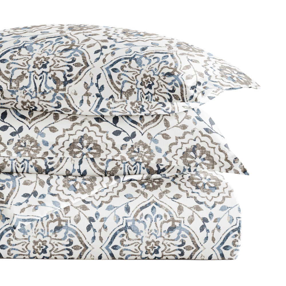 Oasis Pattern 3-Piece Duvet Cover Set