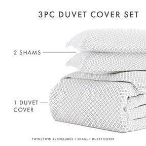 Polaris Pattern 3-Piece Duvet Cover Set