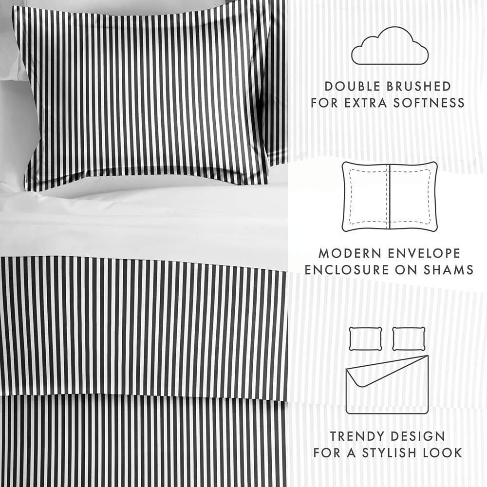 Ribbon Pattern 3-Piece Duvet Cover Set