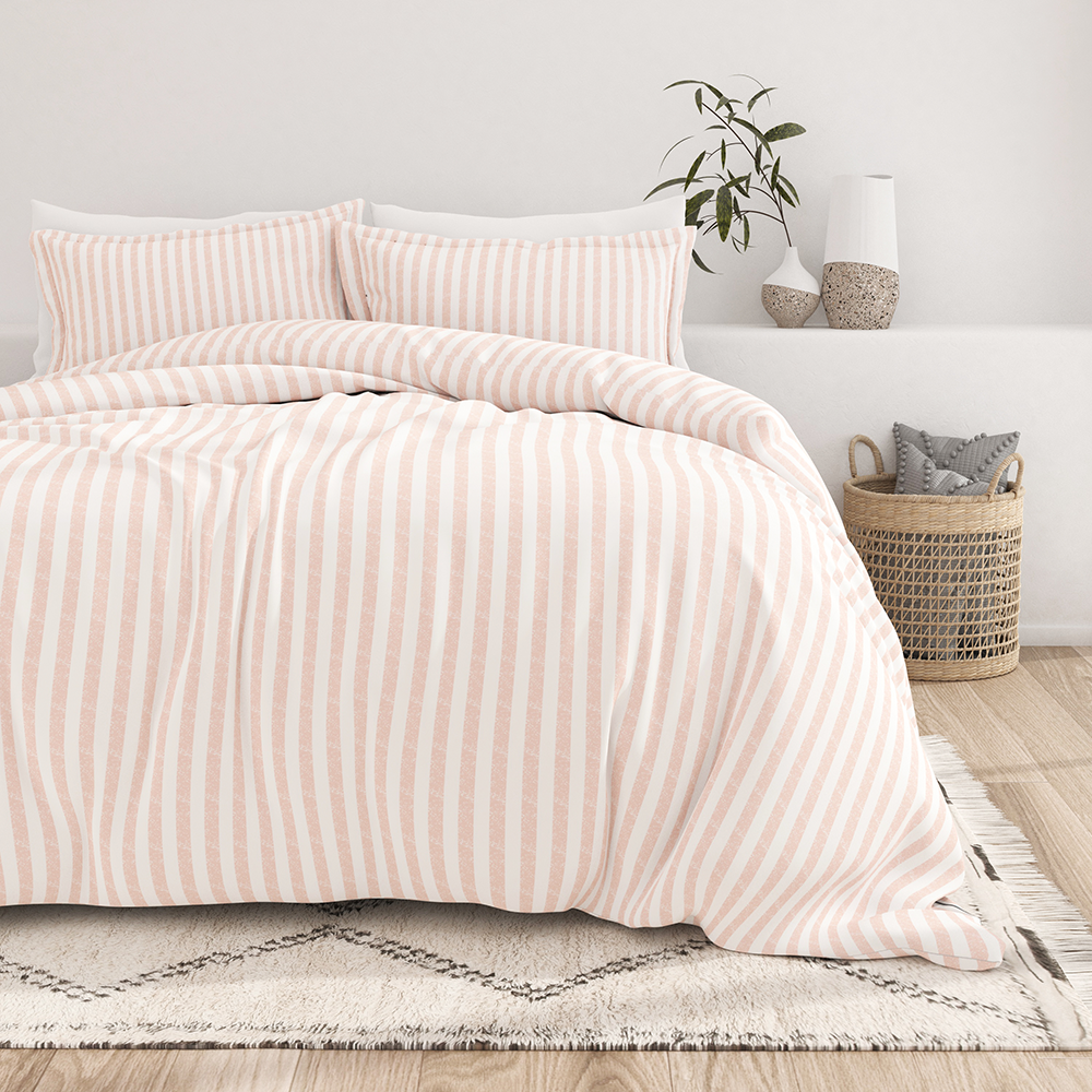 Rugged Stripes Pattern 3-Piece Duvet Cover Set