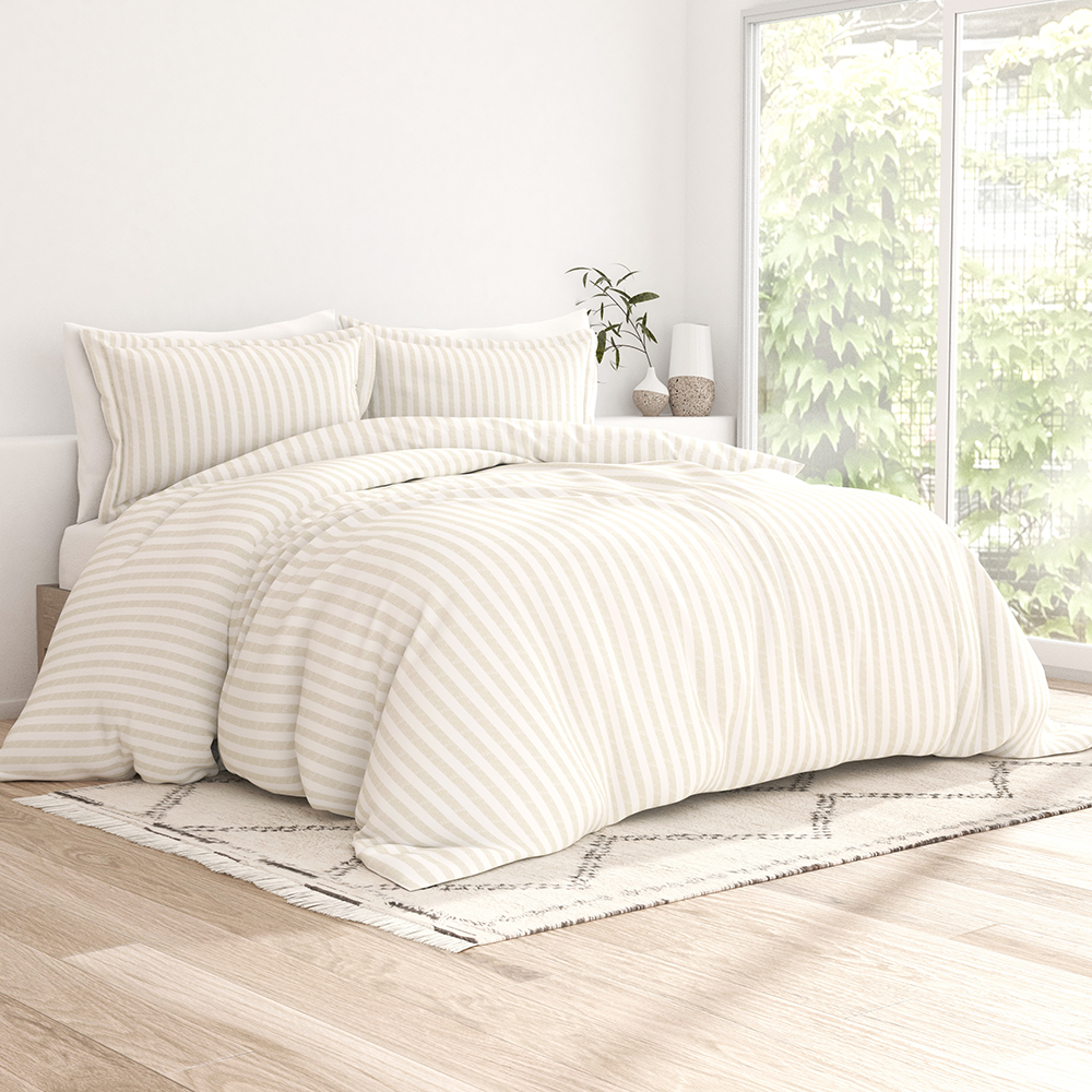 Rugged Stripes Pattern 3-Piece Duvet Cover Set