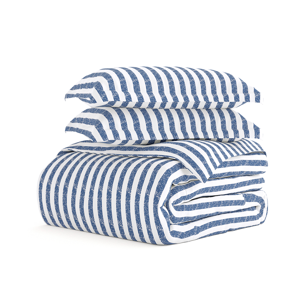 Rugged Stripes Pattern 3-Piece Duvet Cover Set