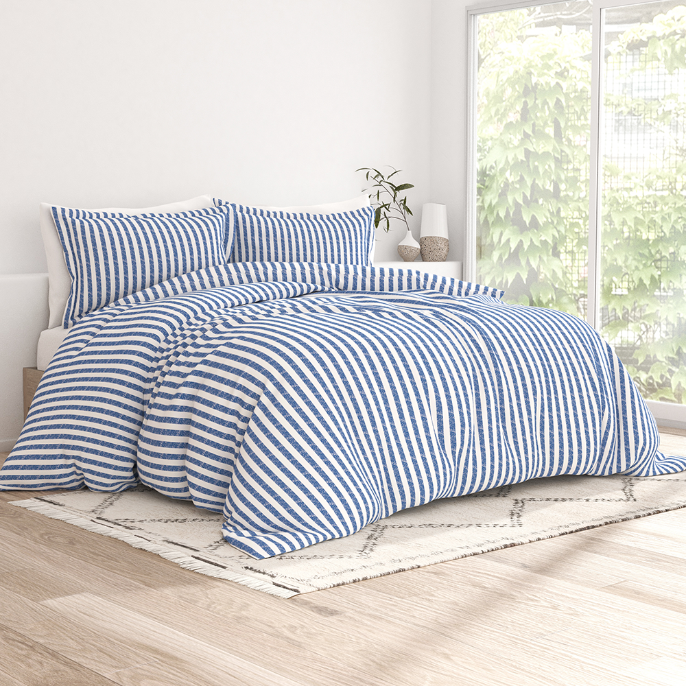 Rugged Stripes Pattern 3-Piece Duvet Cover Set