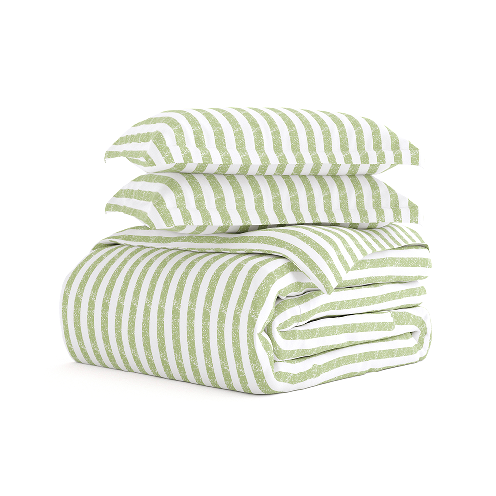 Rugged Stripes Pattern 3-Piece Duvet Cover Set