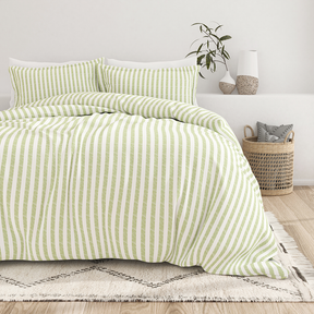 Rugged Stripes Pattern 3-Piece Duvet Cover Set