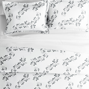 Simple Vine Pattern 3-Piece Duvet Cover Set