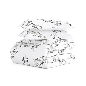 Simple Vine Pattern 3-Piece Duvet Cover Set