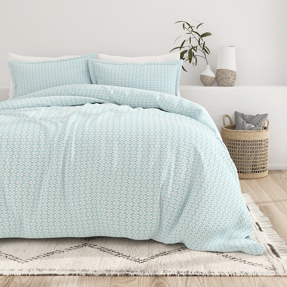 Starlight Pattern 3-Piece Duvet Cover Set