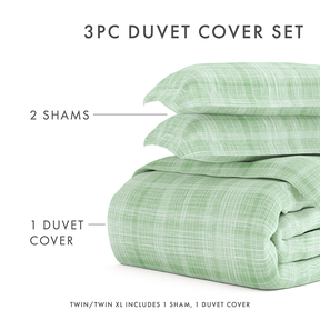 Thatch Pattern 3-Piece Duvet Cover Set