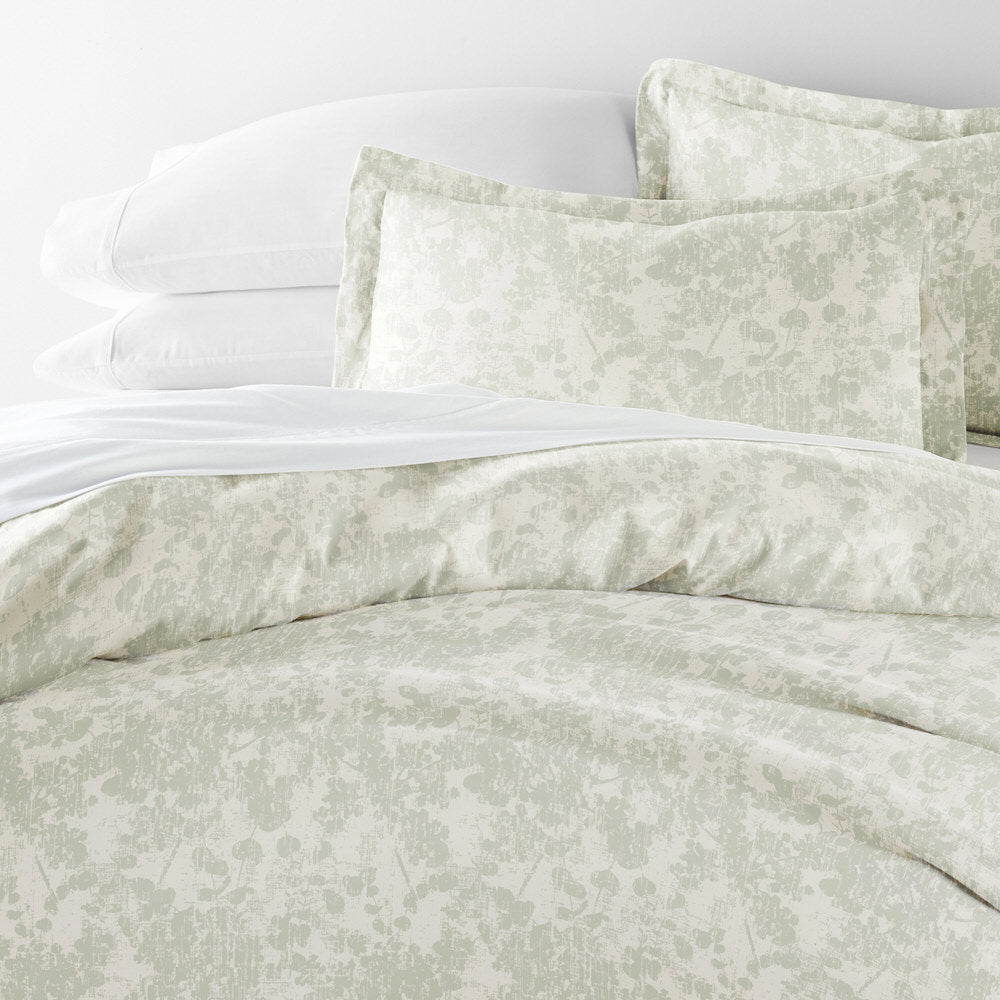 Weathered Floral Pattern 3-Piece Duvet Cover Set