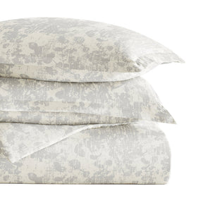 Weathered Floral Pattern 3-Piece Duvet Cover Set