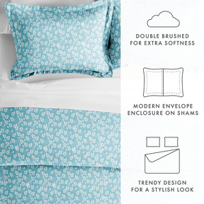 Wheatfield Pattern 3-Piece Duvet Cover Set