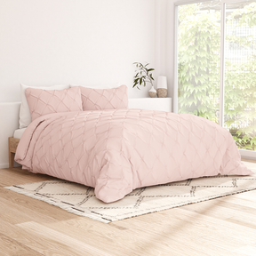 Pinch-Pleat 3-Piece Duvet Cover Set