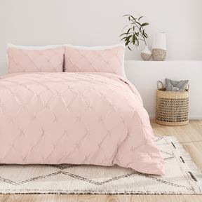 Pinch-Pleat 3-Piece Duvet Cover Set