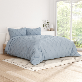 Pinch-Pleat 3-Piece Duvet Cover Set