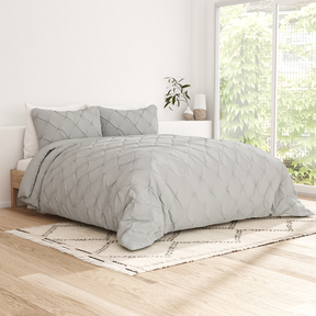 Pinch-Pleat 3-Piece Duvet Cover Set