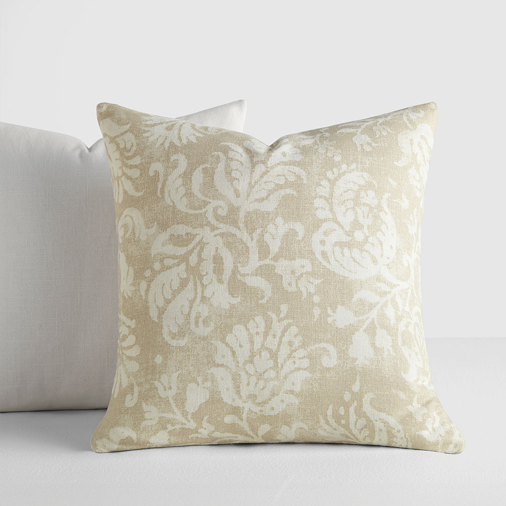 2-Pack Distressed Floral Décor Throw Pillows