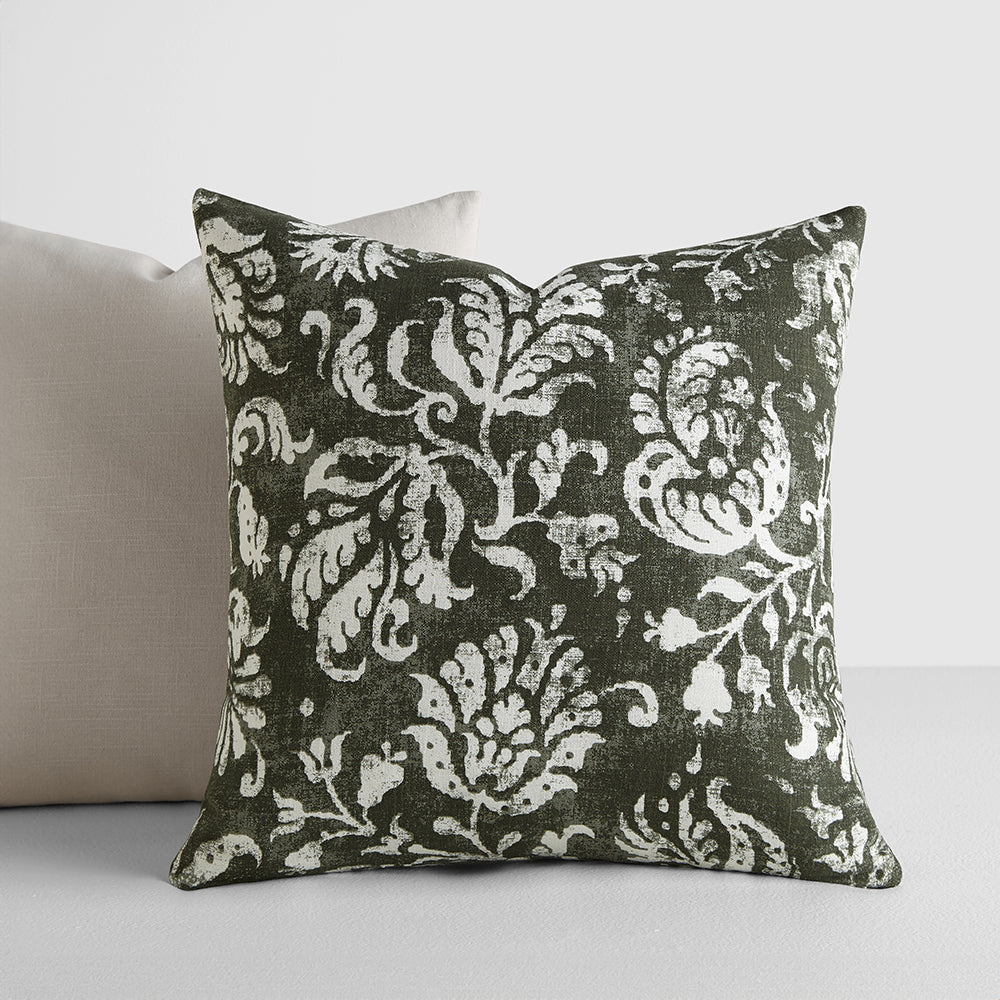 2-Pack Distressed Floral Décor Throw Pillows