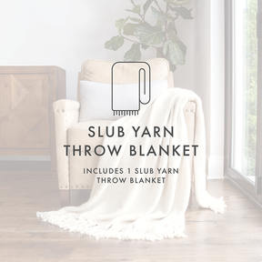 Slub-Yarn Throw Blanket