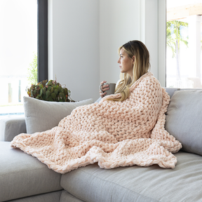 Oversized Chunky Knit Blanket