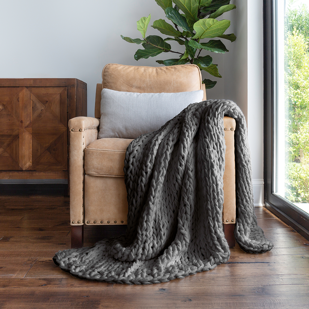 Oversized Chunky Knit Blanket