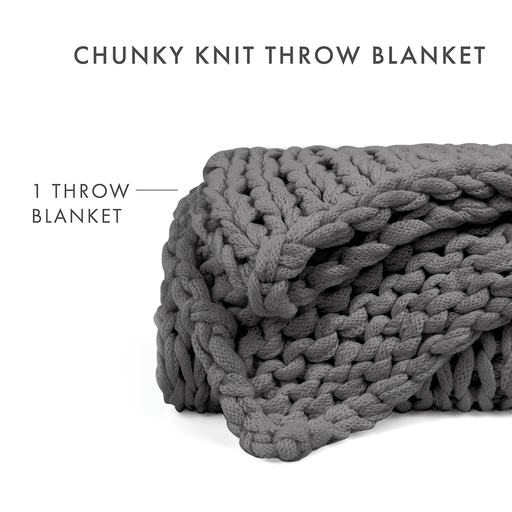 Oversized Chunky Knit Blanket