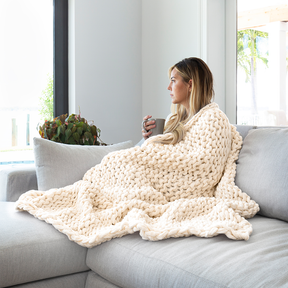 Oversized Chunky Knit Blanket