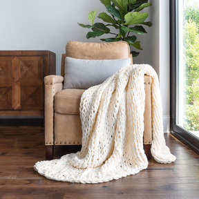 Oversized Chunky Knit Blanket