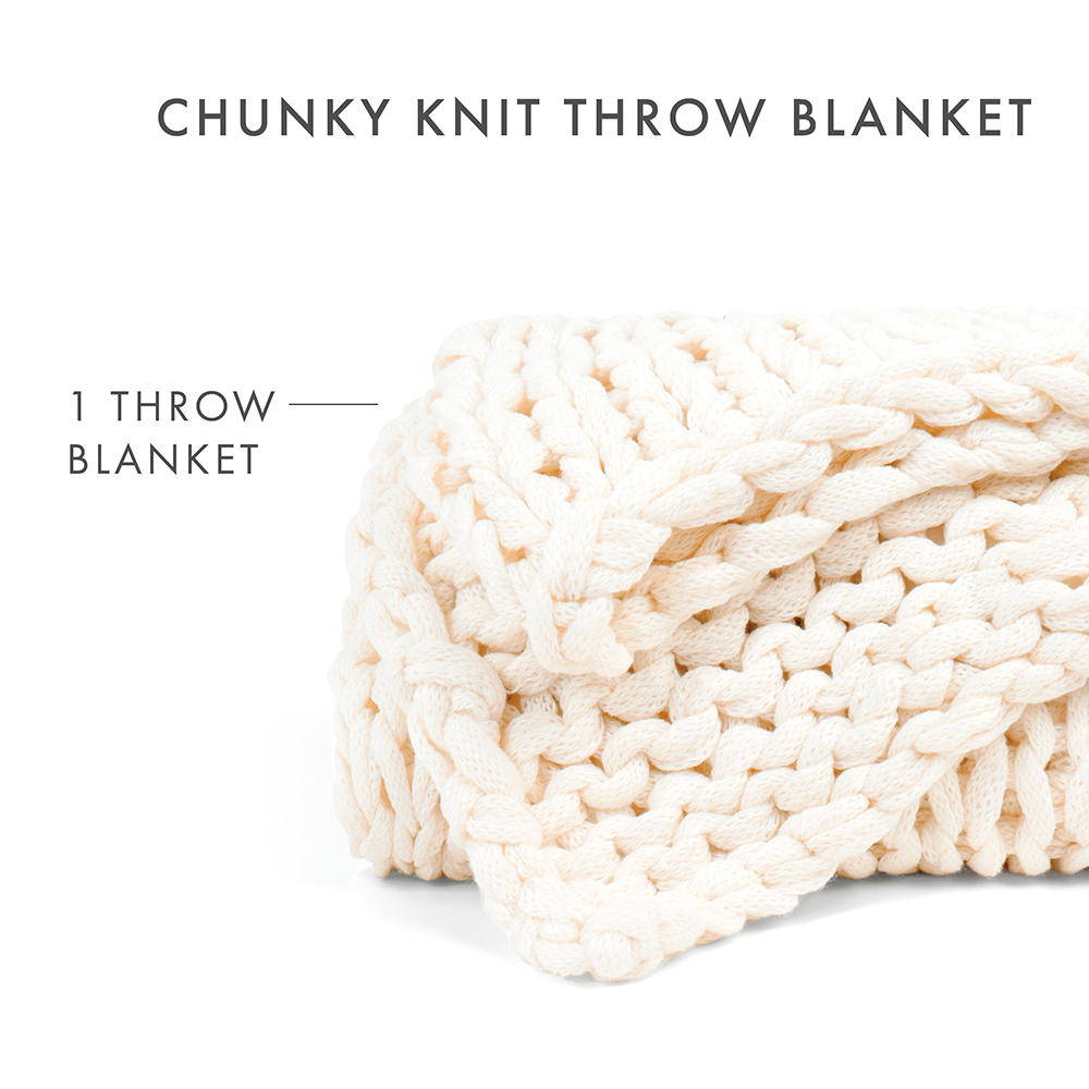 Oversized Chunky Knit Blanket