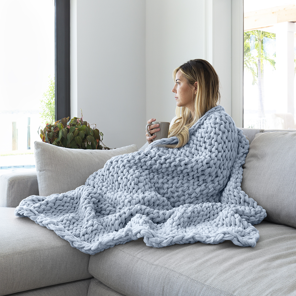 Oversized Chunky Knit Blanket