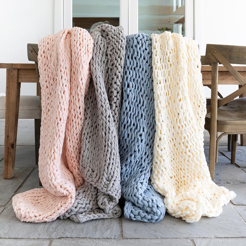 Oversized Chunky Knit Blanket