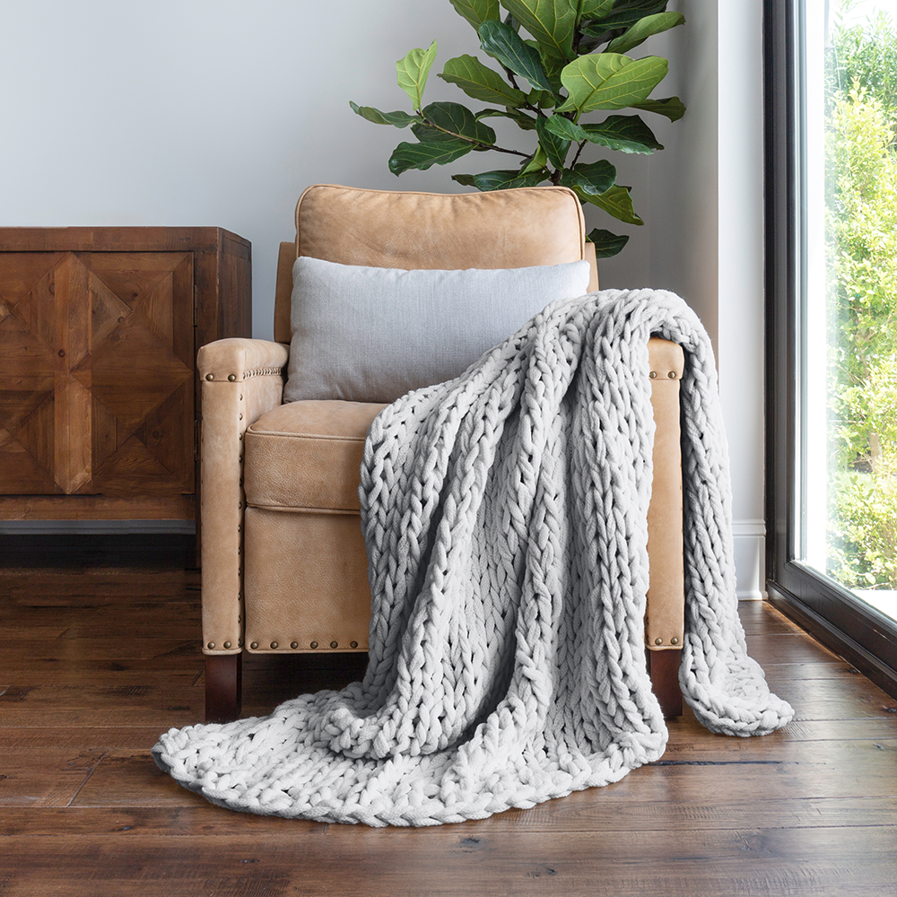 Oversized Chunky Knit Blanket