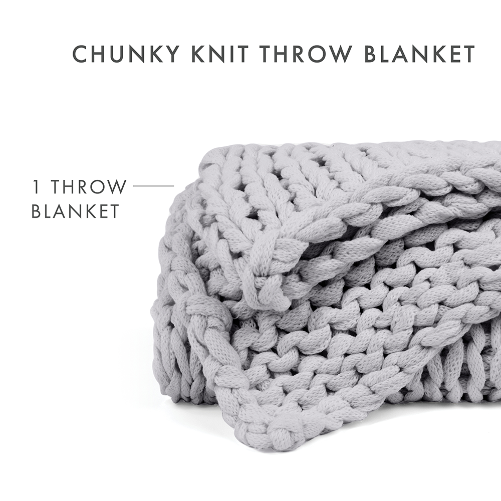 Oversized Chunky Knit Blanket