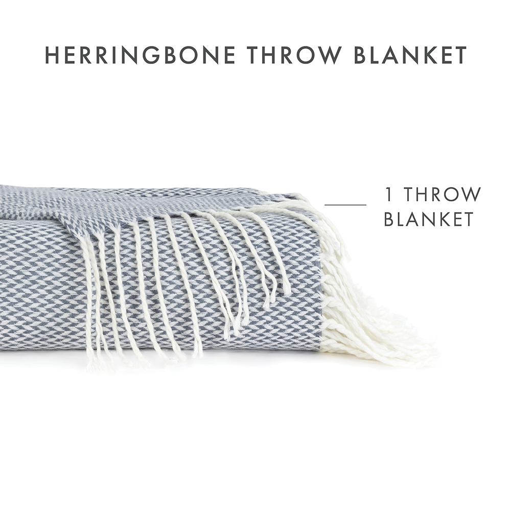 Herringbone Throw Blanket